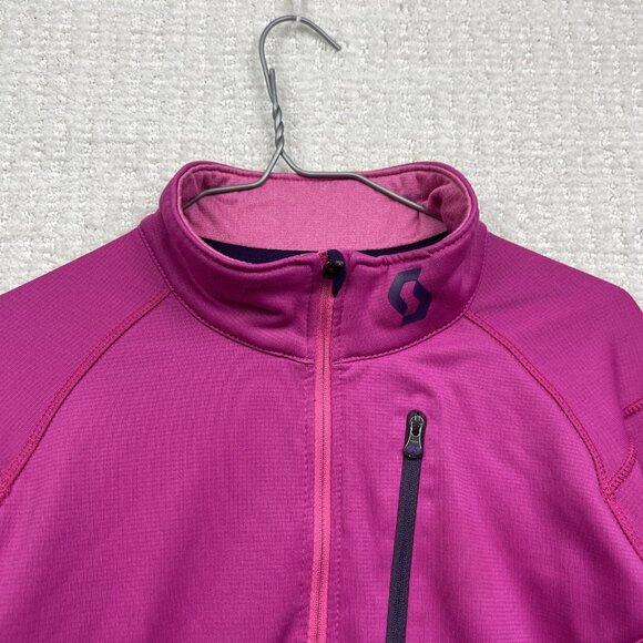 Scott Defined Midweight Pullover Tech Top Sz L Women Pink Baselayer Ski / Hike - Picture 5 of 14